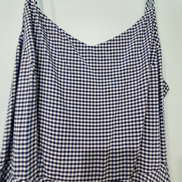 Old Navy L Blue and White Gingham Dress - Picture 4 of 7